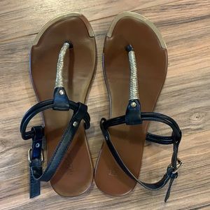 Mossimo Black & Gold Sandal